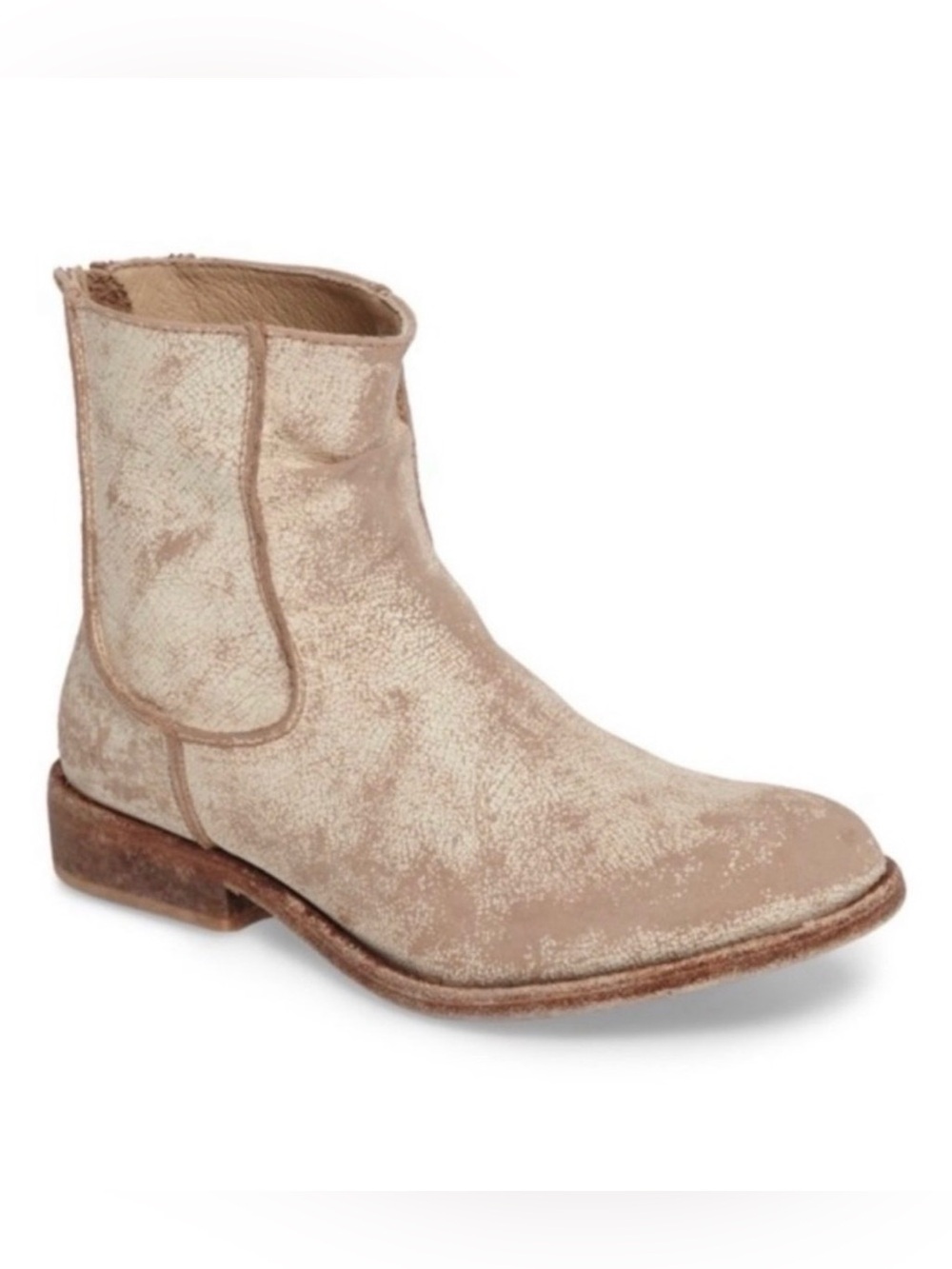 Matisse x Free People Gerald Distressed Ankle Booties Tan Size 9